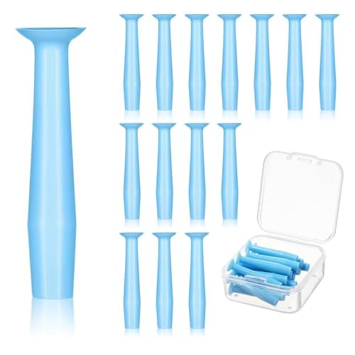15pcs Contact Lens Remover Tool with Storage Box, Soft Rubber Eye Contact Lens Plunger Suction Cup Lenses Inserter Tools Ideal for Travel and Daily Use