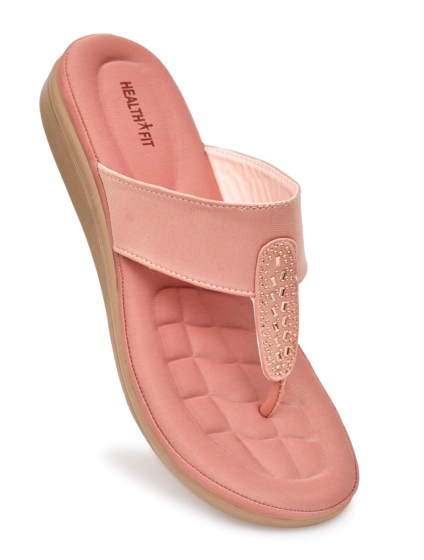 EXTRA SOFT Women's Comfortable Memory Foam Doctor Slippers/Flip-Flops|Fashionable Casual & Stylish|Lightweight & Breathable|Outdoor Synthetic Casual Chappals Sandals Ladies & Girls HF23PH UK-9