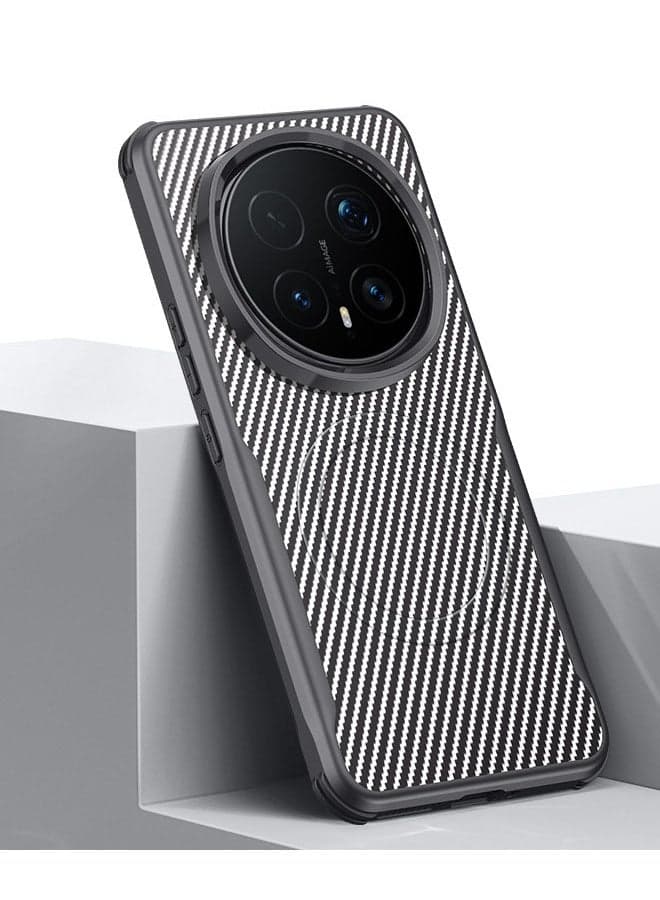 Honor MAGIC 7pro Case, 【Triple Protection】 Anti-Shock, Shock Absorption, Camera Lens Protection - Magnetic Case for Honor MAGIC 7pro, Carbon Fiber