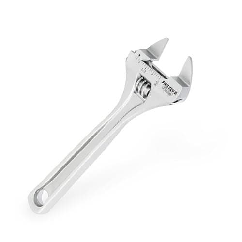 FIRSTINFO F36306 6" Slim Jaw Adjustable Wrench Spanner 0.94 inch (23.9mm) Jaw Capacity, Metric & SAE Scales | Chrome-Vanadium Steel Construction