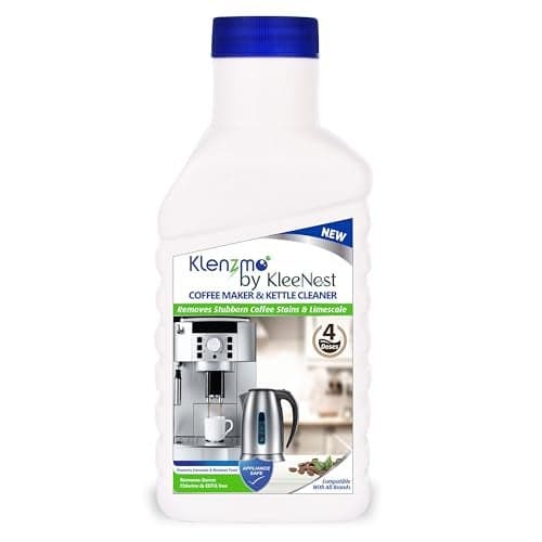 Klenzmo by Kleenest Coffee Machine & Kettle Descaler 400ml | Safe, Fast Mineral Deposit Remover | Extends Appliance Life | Easy Pour & Clean | For Coffee Makers, Kettles & Espresso Machines