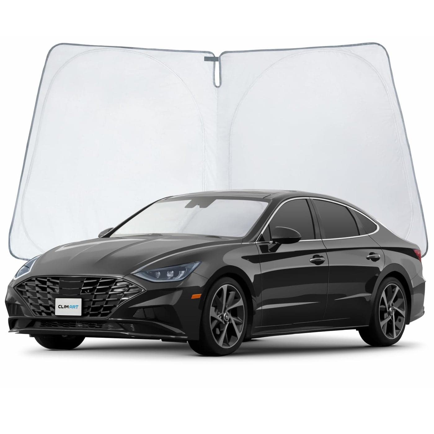 Windshield Sun Shade for 20202025 Hyundai Sonata Protect Auto from Heat Damage and Keep Cool Compact Foldable Sunshade for Front Window CLIM ART Car Accessories WS3033