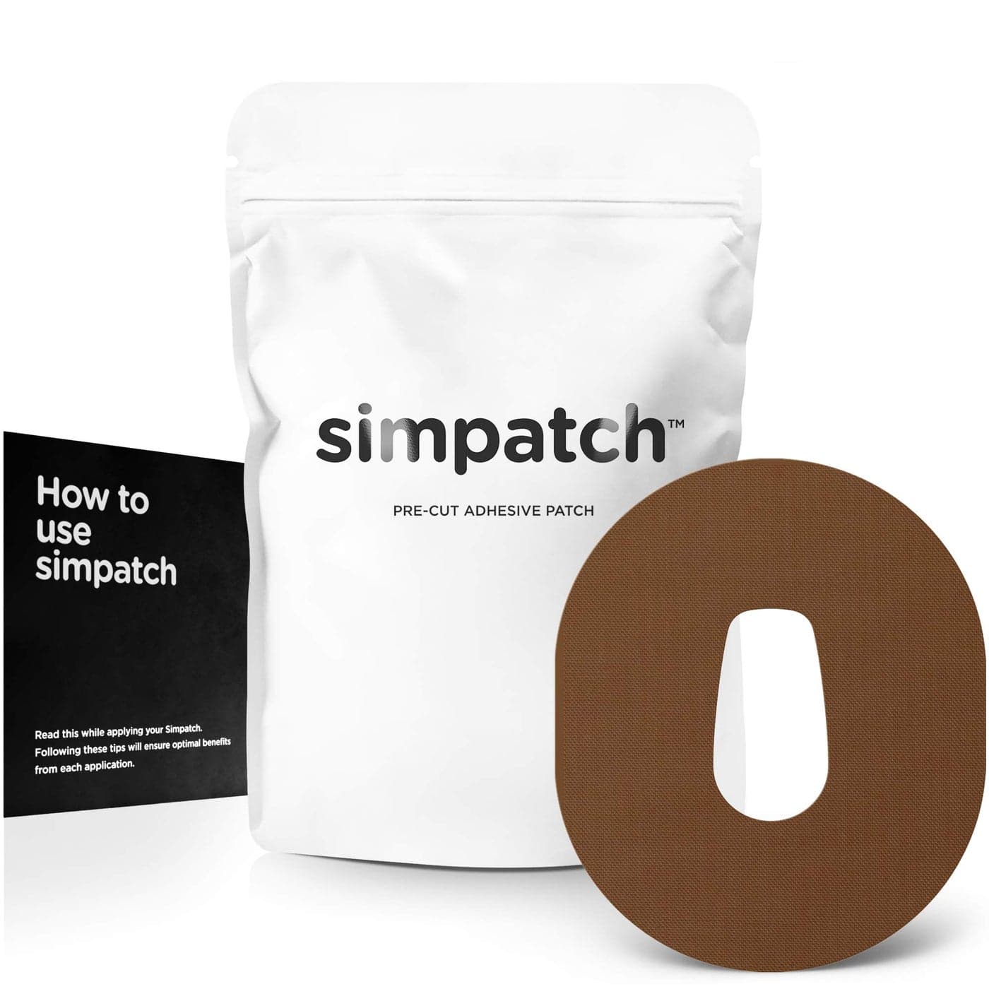 SIMPATCH Adhesive Patch for Dexcom G6 Brown