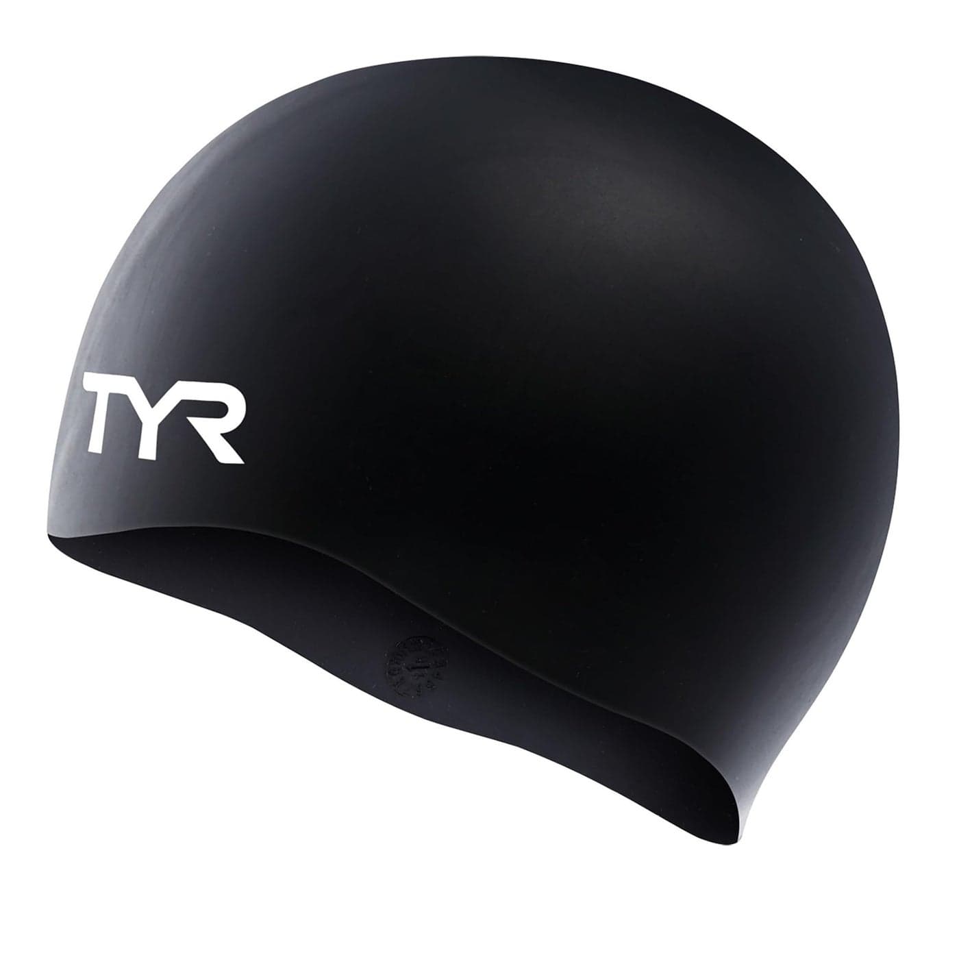 TYR Unisex Adult All-season Wrinkle-Free Silicone Swim Cap, Black, 0 US