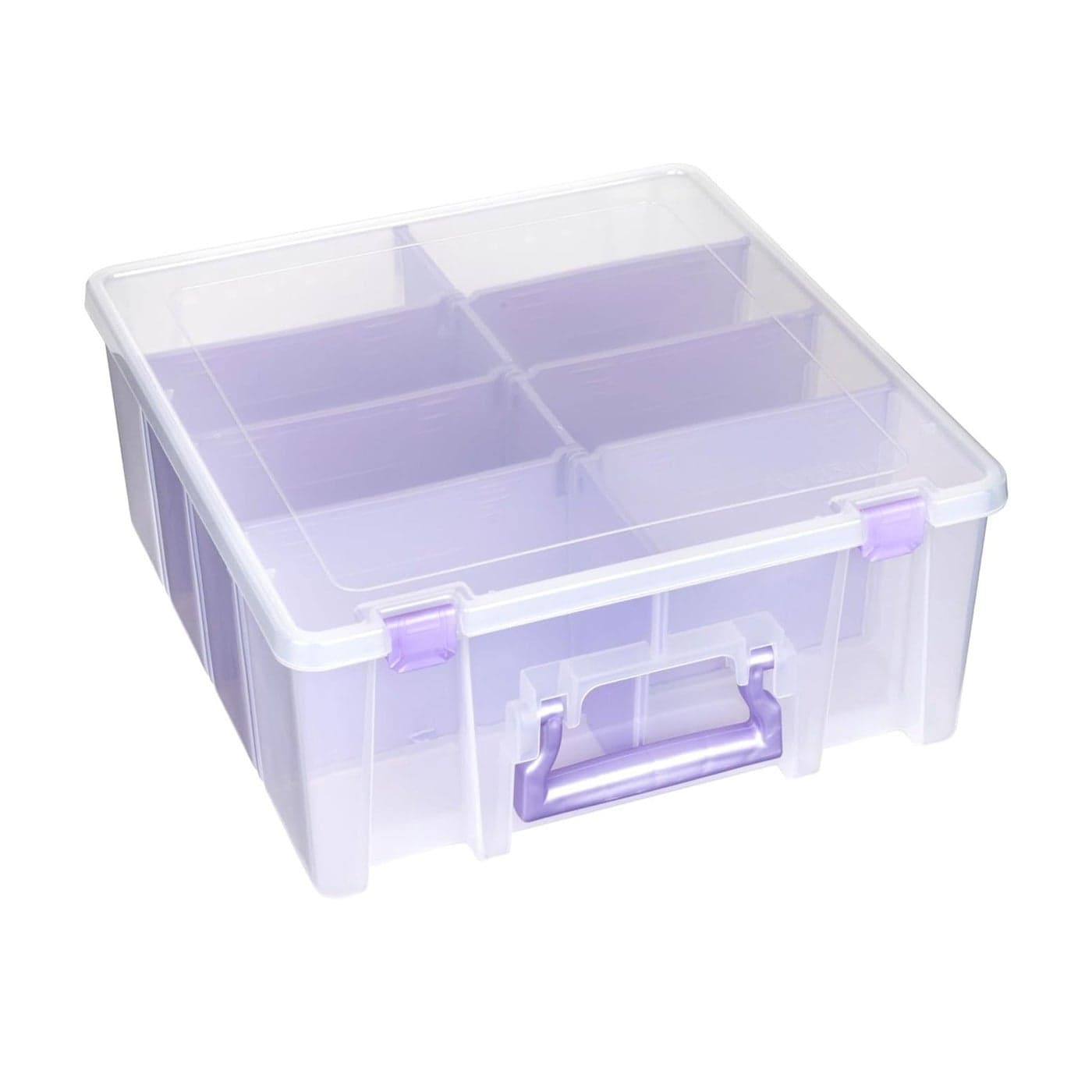 ArtBin Super Satchel Double Deep Compartment Box Art Storage with 8 Removable Compartments Smart Closure for Craft Supplies