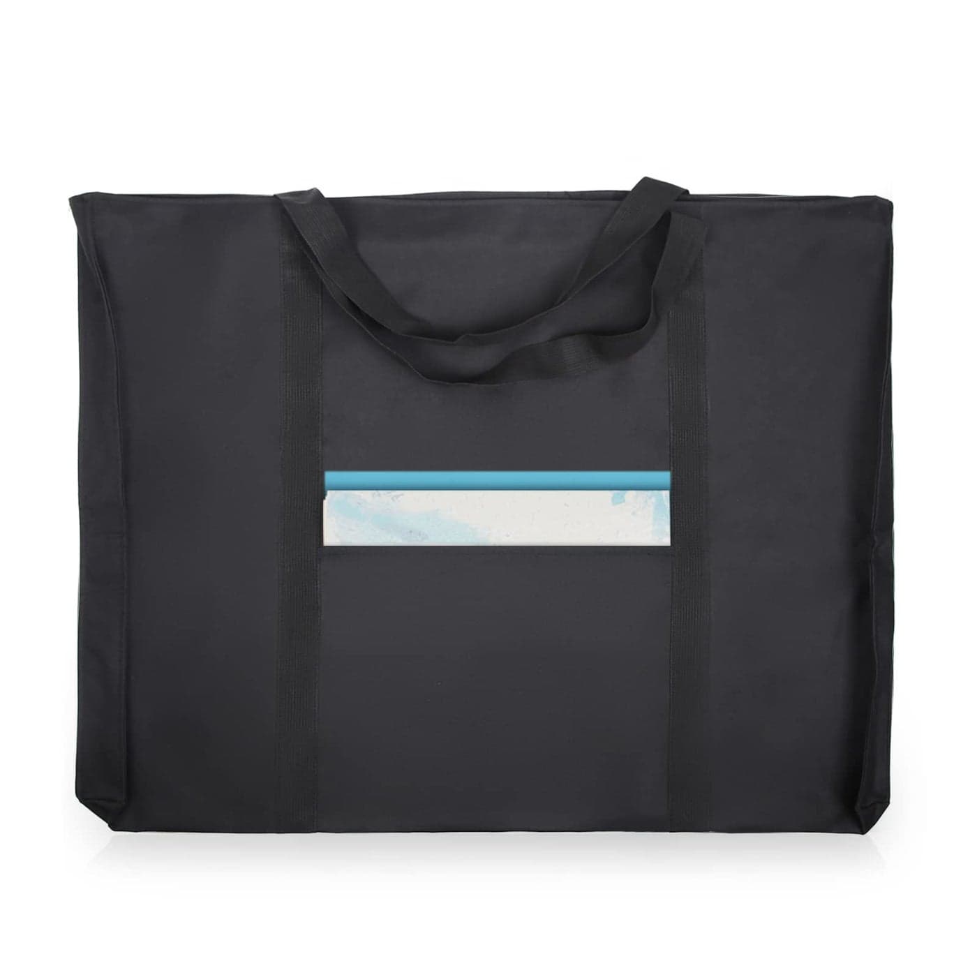 JJRING Dacron Light Weight Art Portfolio Bag 196 x 256 for 18 by 24 Black Carrying Storage Case for Poster Sketching and Drawing