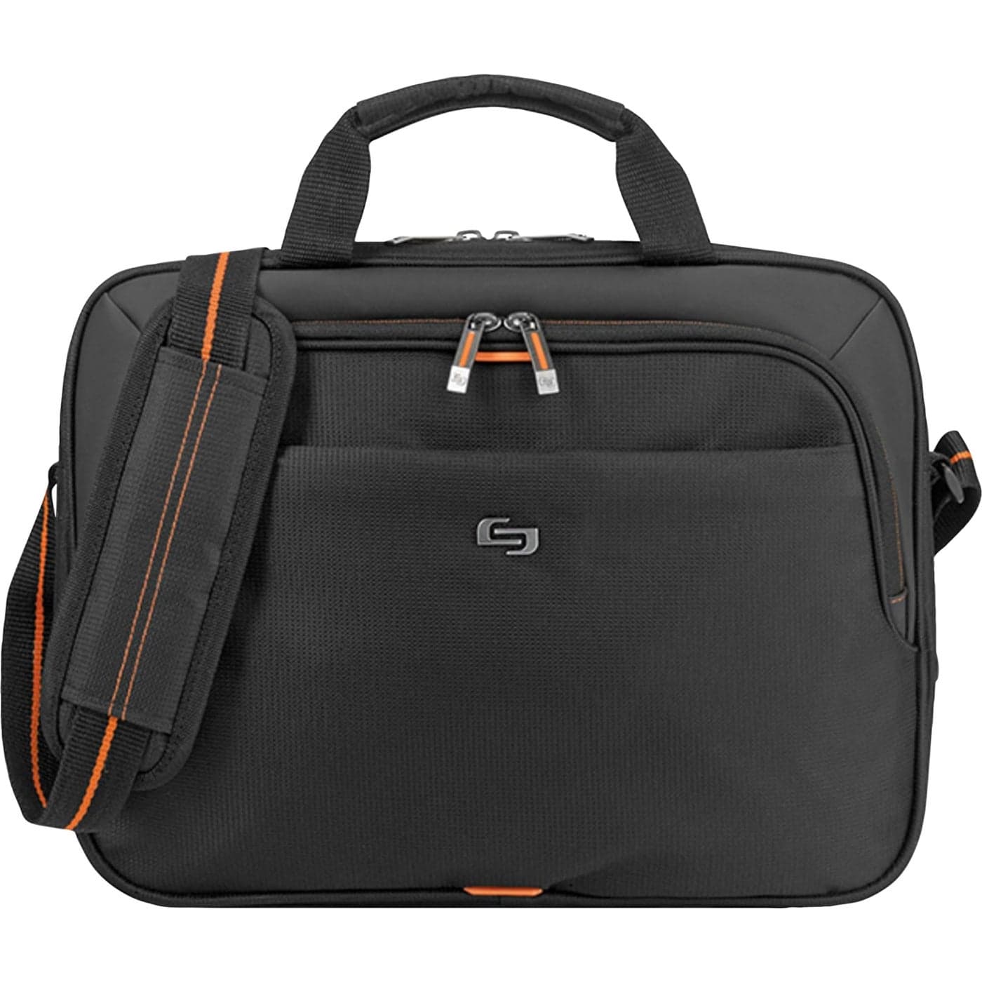 Solo New York Ace Slim Brief Laptop Briefcase, 13.3 Inch, Black, One Size