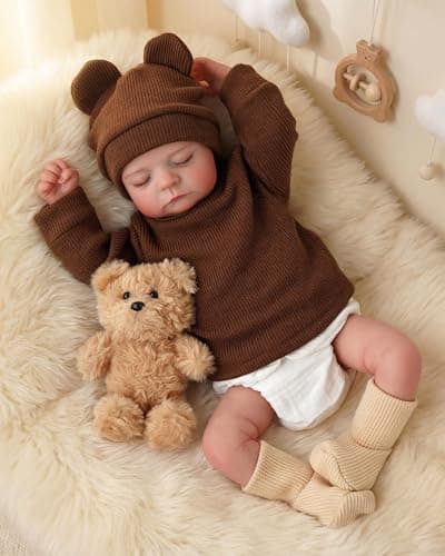 BABESIDE Reborn Baby Dolls Boy 17 Inch Realistic Lifelike Real Baby Doll Soft and Cuddly Boy Doll Real Life Baby Dolls Gifts for Kids Age 3 and Collectors