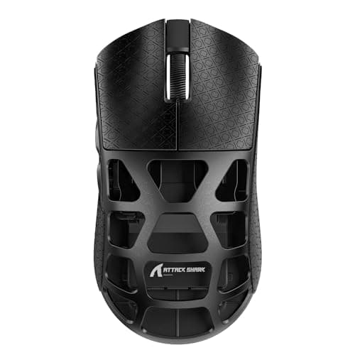 ATTACK SHARK R3 46g Superlight Magnesium Alloy Wireless Gaming Mouse BT24GWired Computer Mouse 8KHz Polling Rate PAW3395 26K DPI Sensor Programmable Mice Griptape for PCLaptopMac Black