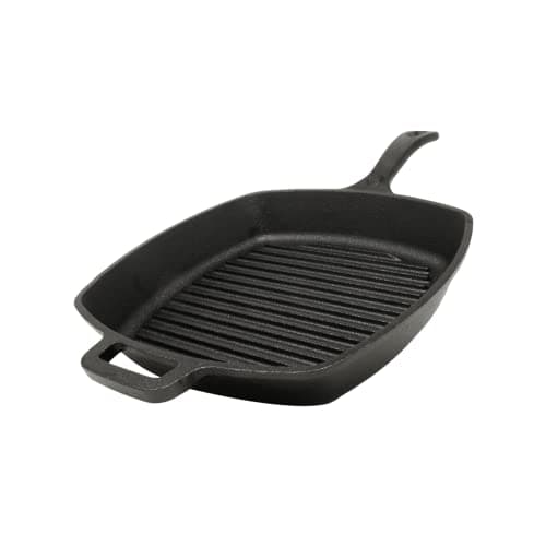 Westinghouse Cast Iron Seasoned Square Grill Pan, 10.5-Inch