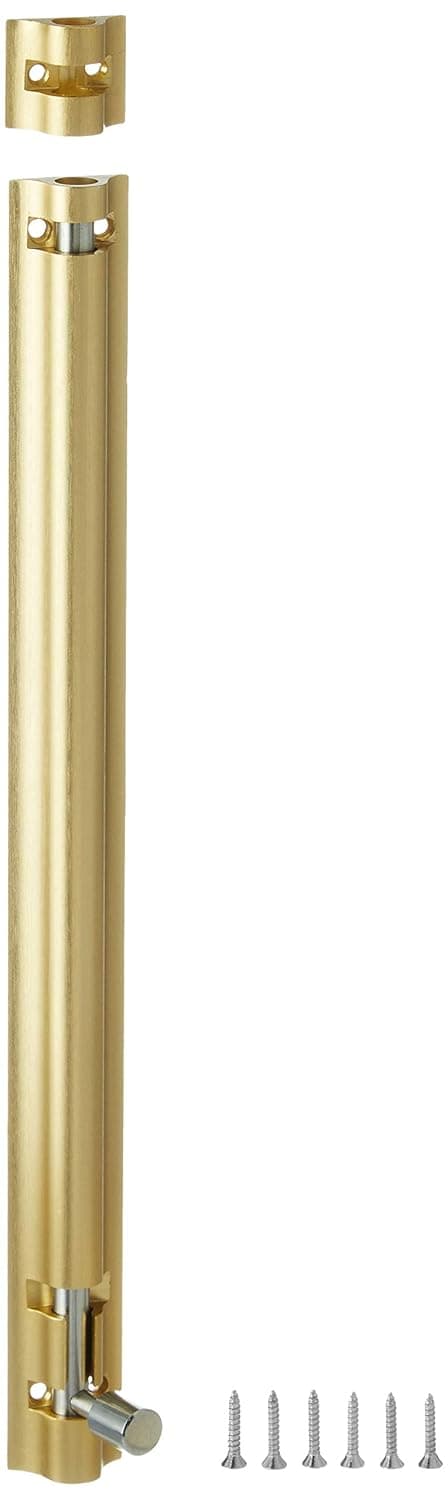 Aquieen TB653 Stainless Steel Tower Bolt Set Heavy 12 INCHES Gold