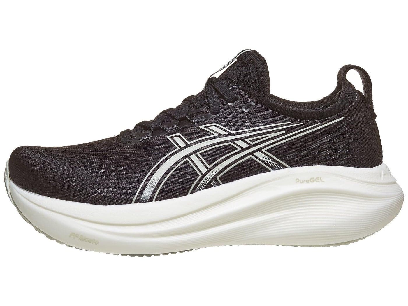 ASICS Women's Gel-Nimbus 27 Running Shoe, 12, Black/Lake Grey
