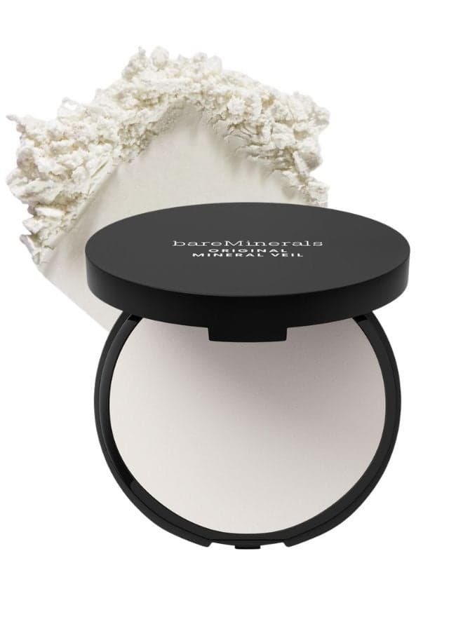 bareMinerals Original Mineral Veil Finishing Pressed Powder – Translucent | Talc-Free Blurring Setting Powder 9g