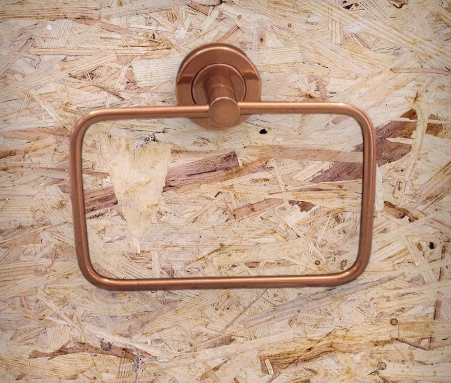 Proniks Stainless Steel Towel Rack for BathroomNapkin HolderNapkin Hanger Square Towel Ring