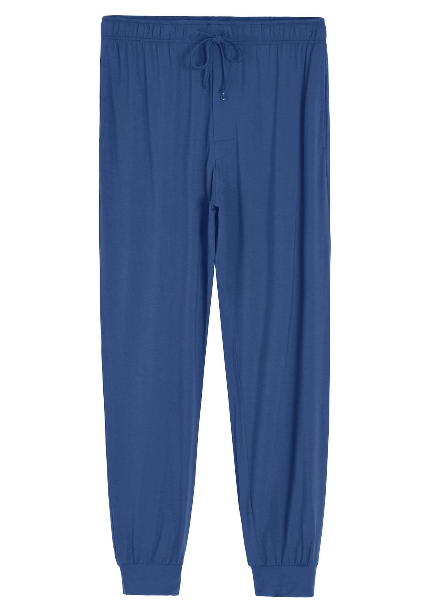 Latuza Mens Viscose Jogger Pajama Pants Lounge Bottoms L Deep Blue