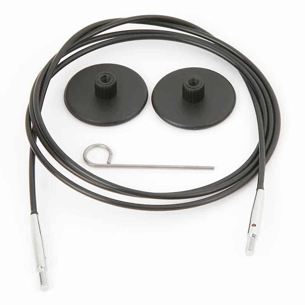 KnitPro KP10521 35 cm to make 60 cm 24 Interchangeable Cable Black