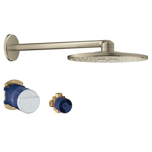 GROHE 26502EN0 Rain Shower 310 Smartactive 2 Spray Head Set, Brushed Nickel