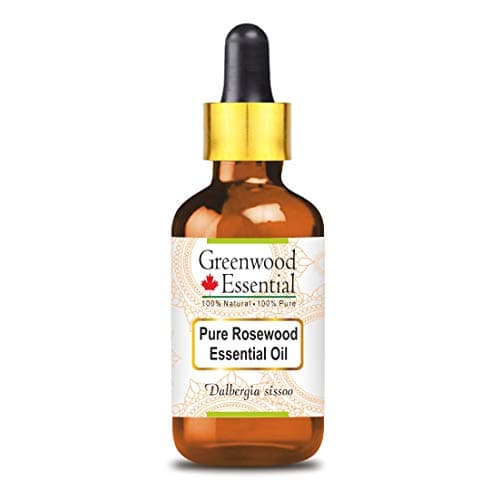 Greenwood Essential Rosewood Essential Oil Dalbergia Sissoo with Glass Dropper Pure NonSticky NonGreasy Lightweight Men Women All Skin Types Steam Distilled 15ml 050 oz