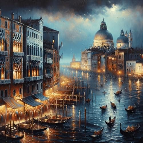 Newsight Paint by Numbers for Adults Kids Beginners Venice Night 16 Wx20 L