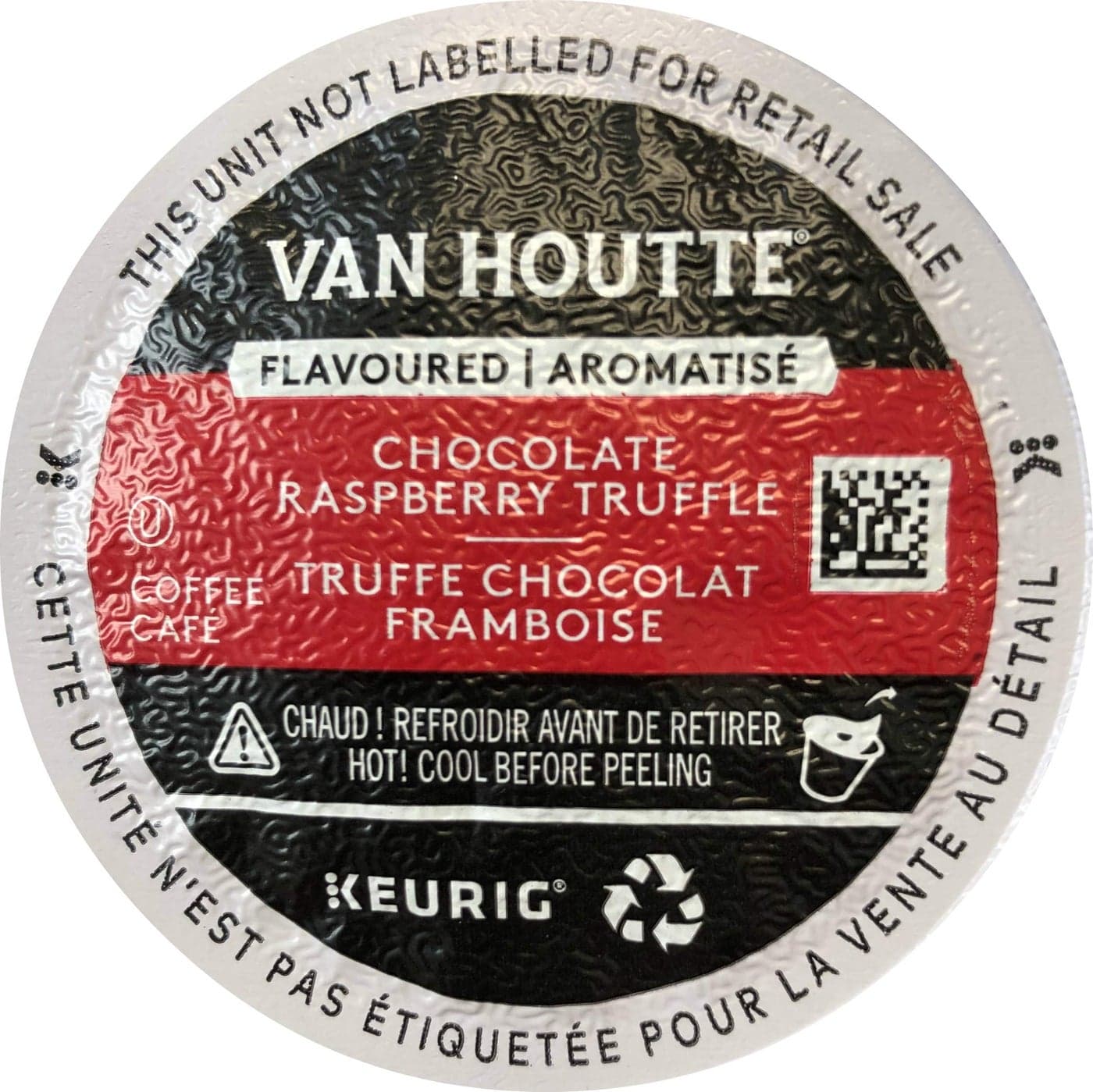 Van Houtte Chocolate Raspberry Truffle Coffee Light Roast KCup Portion Pack for Keurig KCup 12 Count Pack of 2