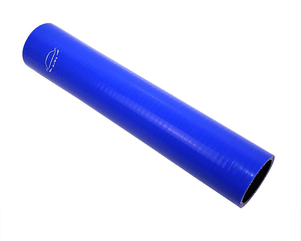 TenkeAuto 12" Long High Performance 4-Ply Reinforced 2" ID Straight Coupler Silicone Hose Turbo/Intercooler/Piping (BLUE 2'')