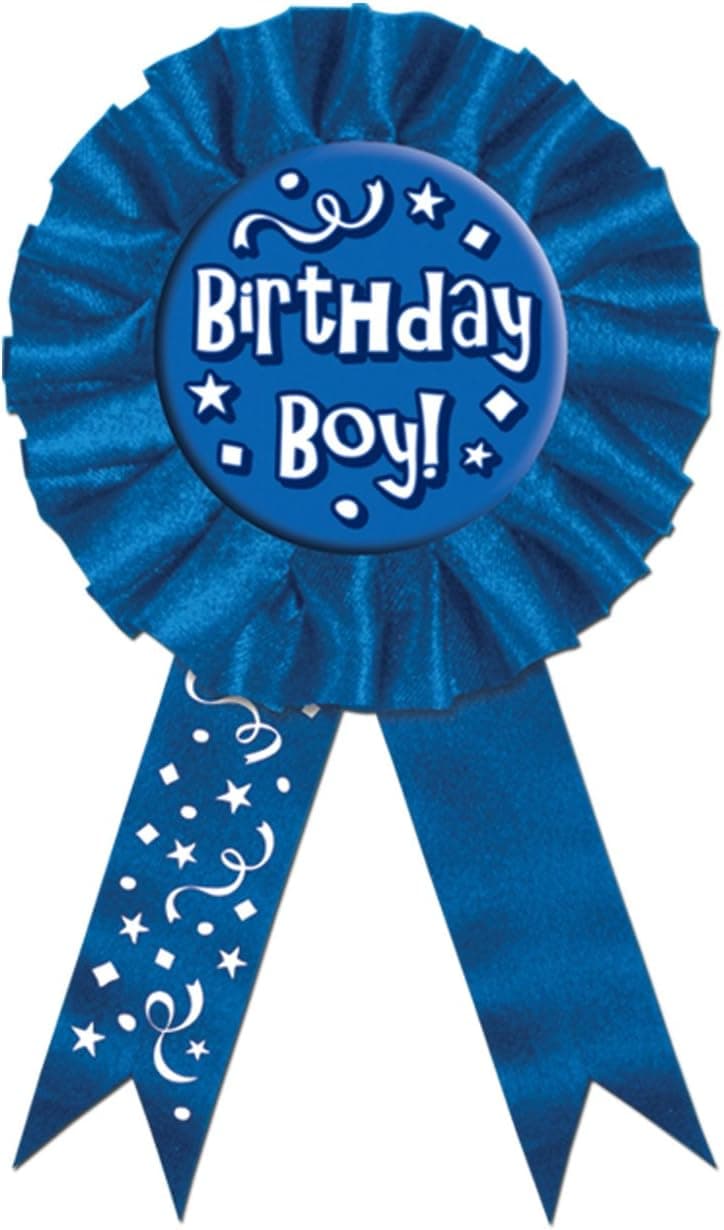Beistle Birthday Boy Award Ribbon