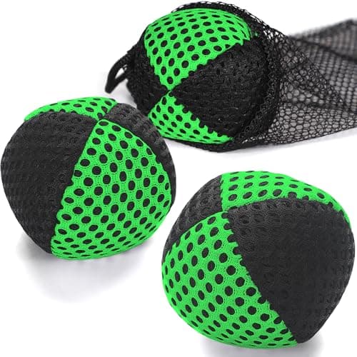 oazoxcx Juggling Balls for Beginners and Professionals Set of Juggling Bean Bags Durable Juggle Ball Kit Black Green