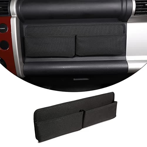 Passenger Storage Tray Organizer, Co-Pilot Center Console Organizer Storage Bag Fit for Toyot@ FJ Cruiser 2007-2021, Portable Auto car Organizer Accessories, Black