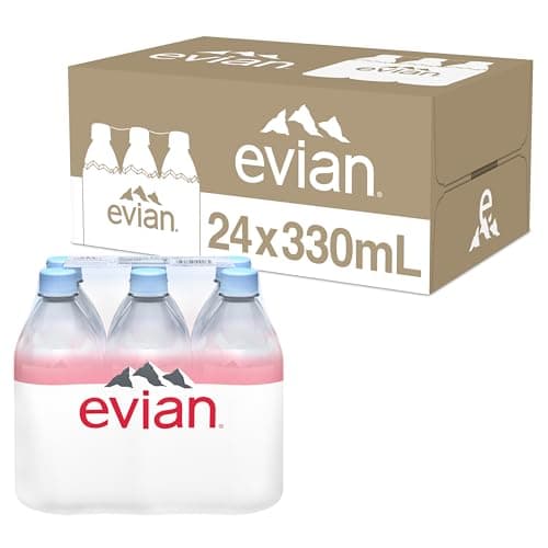 Evian Natural Spring Water 330 ML 1115 fl oz bottles 24 pack