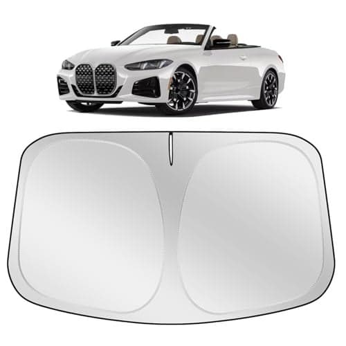XHRING Windshield Sun Shade Sunshade Compatible with BMW 4 Series 440i 430i 428i 435i 420i m4 330i 2021-2023 2024 2025 2026 Accessories Car Front Window Sun Shield Cover