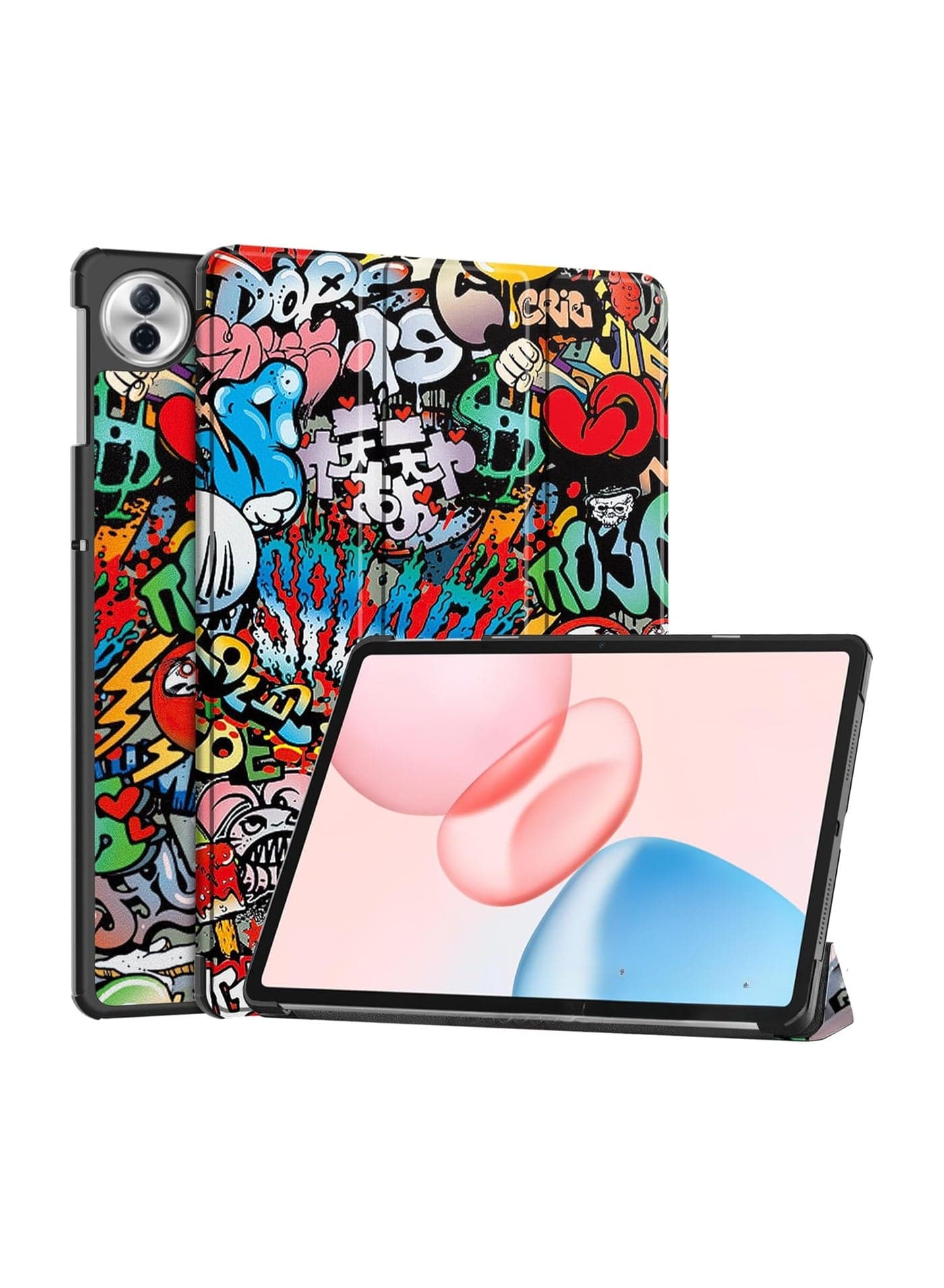 Case Compatible with Honor Pad 10 12.1 Inch 2025, Cute Pattern Hard PC Back Tablet Case with Auto Sleep Wake (TY)
