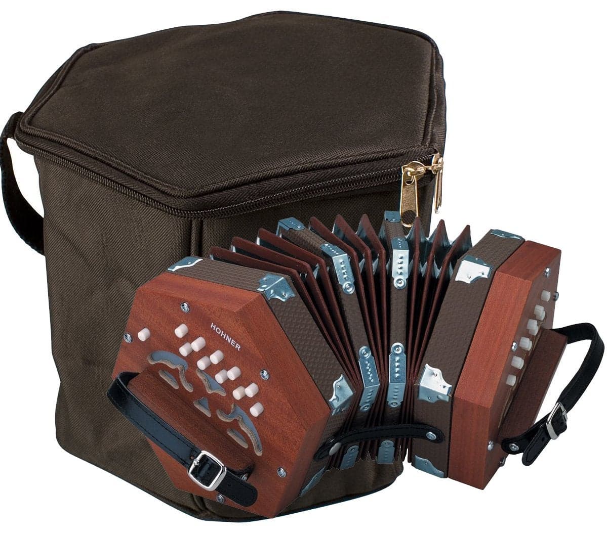 Hohner, 49-Key D40 Concertina, with Gig Bag