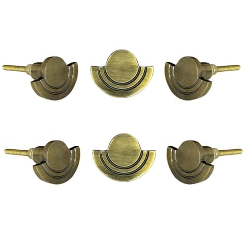 Perilla Home Elegant Metal Half Moon Cabinet Knob Stylish Drawer Pull Handle for Kitchen Bathroom and Furniture Durable Modern Design with Finish for Home Decor Enhancement Antique Gold