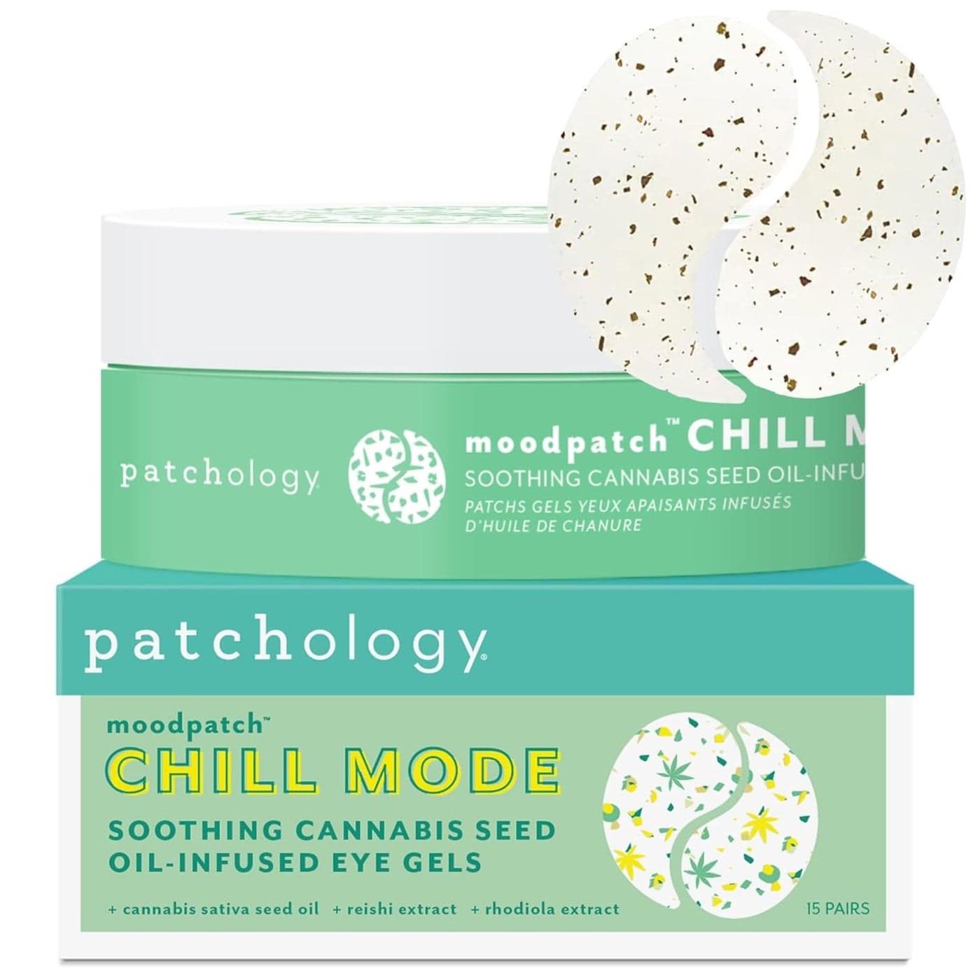 Patchology Chill Mode Under Eye Patches OilInfused Gel Masks Ideal for Puffy Eyes Dark Circles Wrinkles Depuffer Pads for Puffy Eyes Hydration Refreshing Skin 15 Count