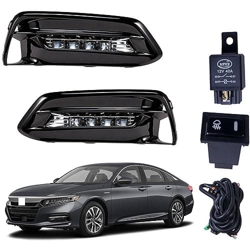 BestParts Pair Of Fog Lights Lamps LH RH Replacement For Honda Accord 20182020 with Cover Switch Wiring Kit Replaces 33950TVAA01 HO2592145 33900TVAA01 HO2593145 HO1038140 HO1039140