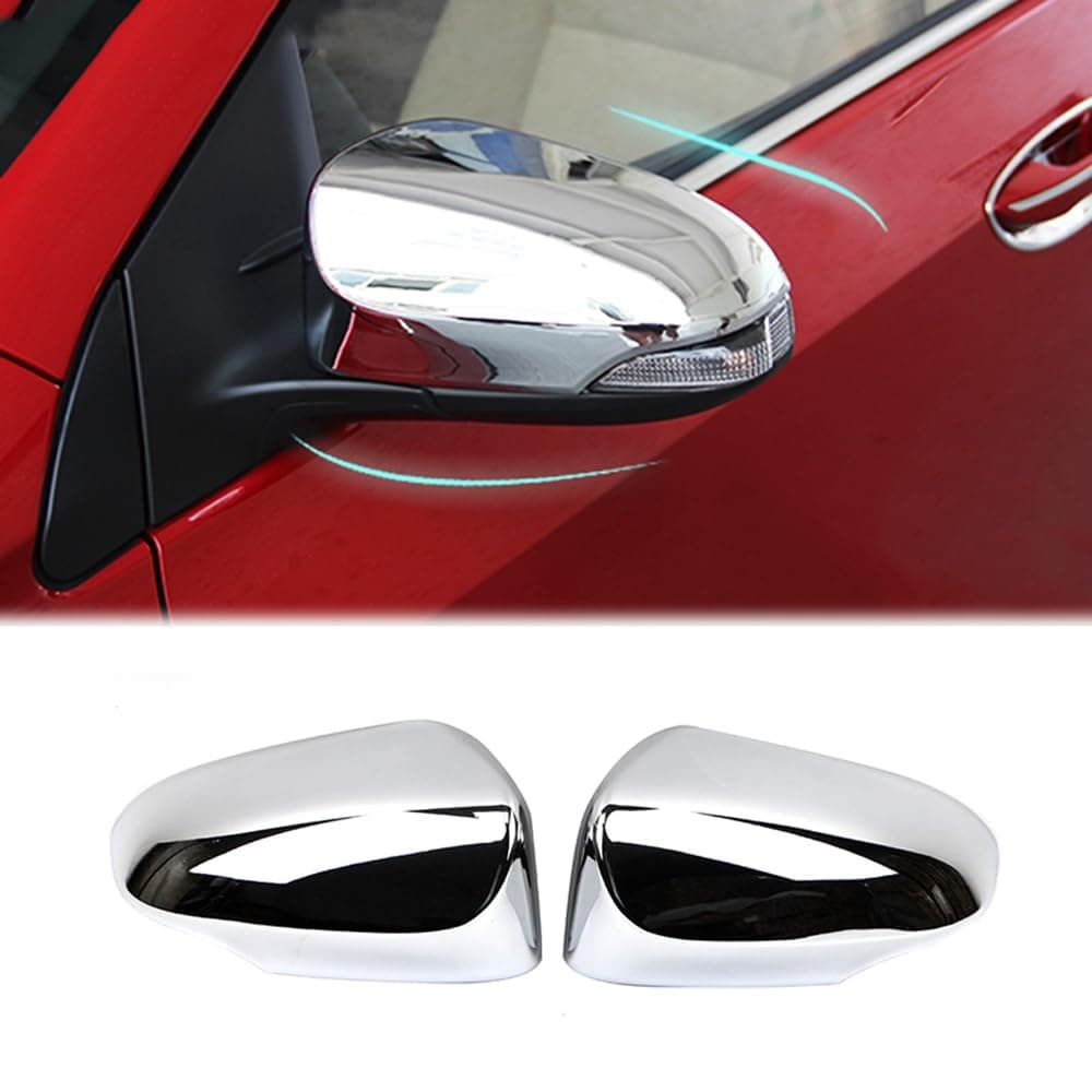 Dreamseek Side Wing Mirror Cover for Toyota Corolla 20142018 Molding Chrome Exterior Trim Outside Rearview Decoration Cap Protector