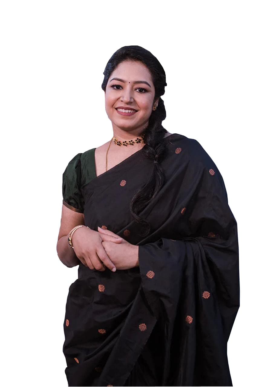 Avantika Fashion Women's Kanjivaram Lichi Silk Pure Banarasi Sarees With Blouse Piece (Black)