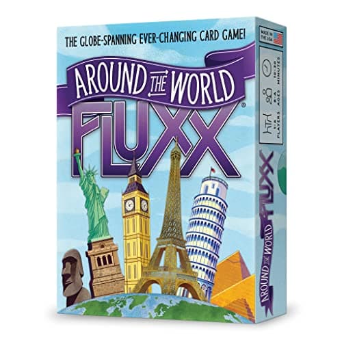Looney Labs Around The World Fluxx Card Game Worldwide Adventure with Dynamic Gameplay