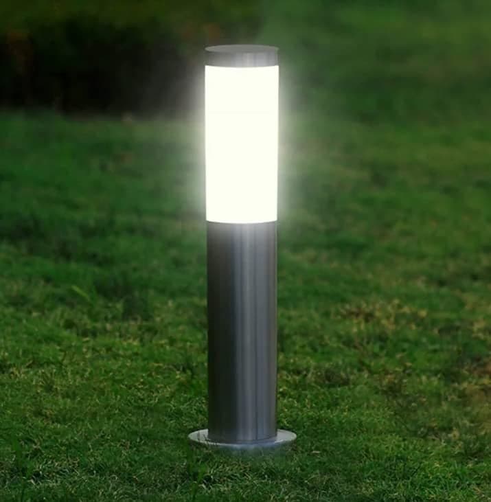 LEGEEN Metal Light Waterproof Garden Light Pole Light Gate Light Bollard Light Entryway Pathway Area Light 18 Watt Pack Of1 With Bulb