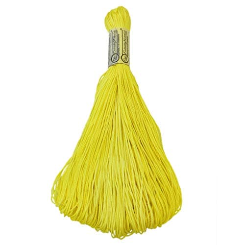 Embroiderymaterial Nylon Jewelry Cord for Craft and Jewellery Making(1Roll, Lime Yellow), 1 Count