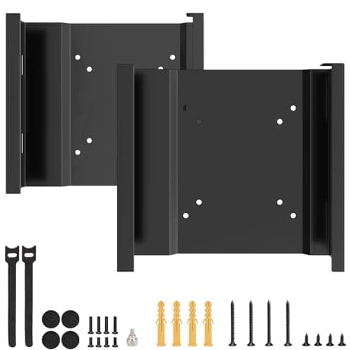 2 Pack Mount for Lenovo Tiny VESA System Mounting Bracket Wall VESA and Under Desk Mini PC Mount for Lenovo ThinkCentre Tiny Desktops M600 M700 M700z M715q M800z M900 M900x M900z
