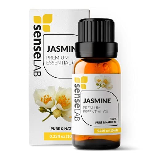 SenseLAB Jasmine Essential Oil - Skin and Hair Care - Massage Oil - 100% Pure Extract Jasmine Oil Therapeutic Grade for Aromatherapy Diffuser (10 ml)