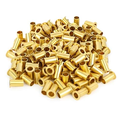 GASHER 200PCS Brass Compression Fitting Brass Compression Insert Tube Support 14 Tube OD