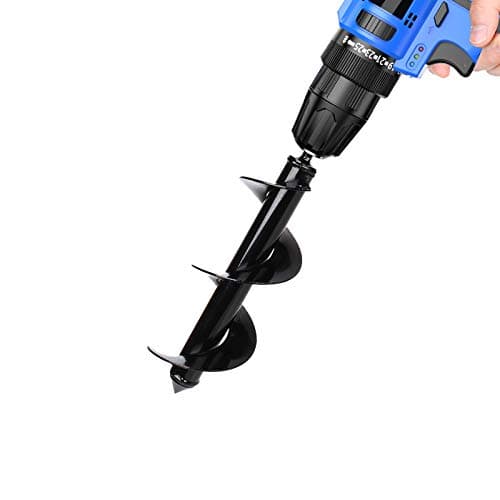 HUAPPNIO Bulb Planter Tool,Auger Drill Bit for Planting 3.15x8.66 Inch Suitable for 3/8”Hex Drive Drill