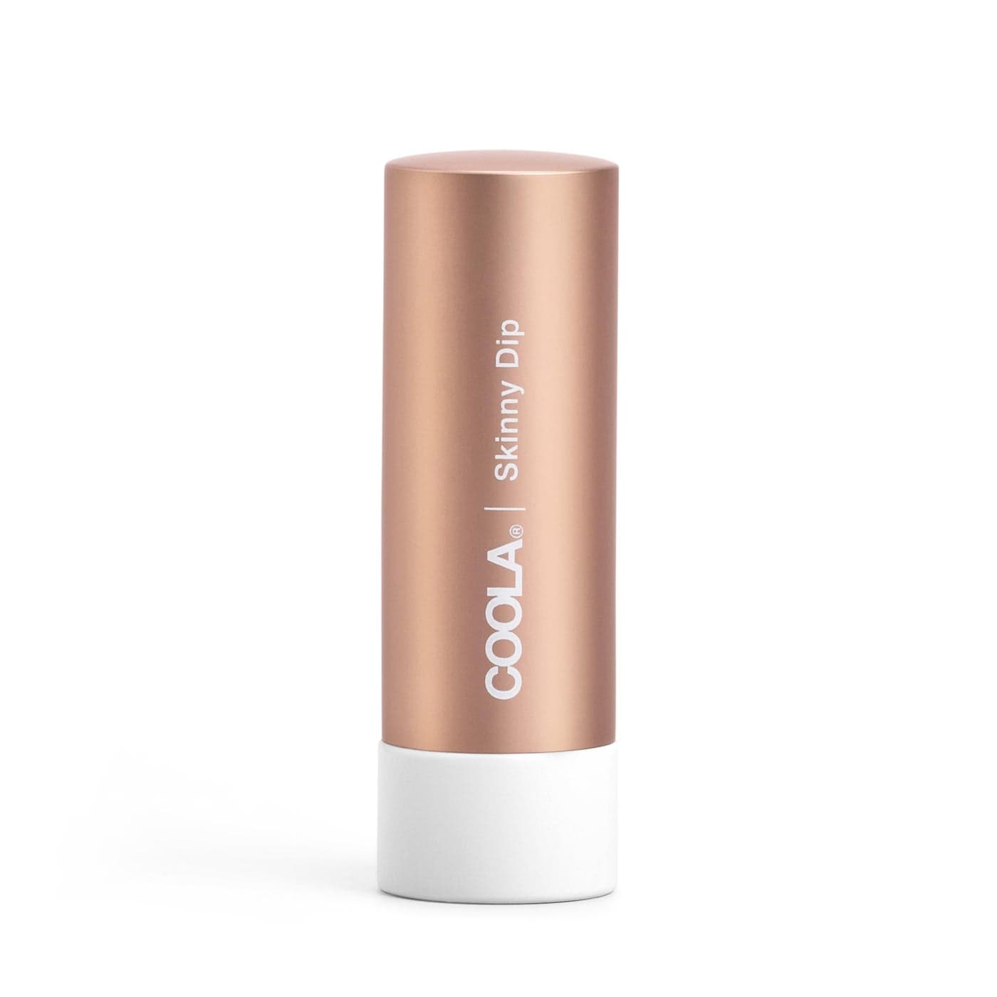 COOLA Organic Tinted Lip Balm Mineral Sunscreen with SPF 30 Dermatologist Tested Lip Care for Daily Protection Vegan Skinny Dip 015 Oz