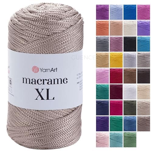 YarnArt Macrame Cord – Strong & Versatile Macrame Yarn for Knitting, Crochet & DIY Crafts – 100% Polyester, 250g (130m) – Perfect for Wall Hangings, Bags, Home Decor & More (156, XL)