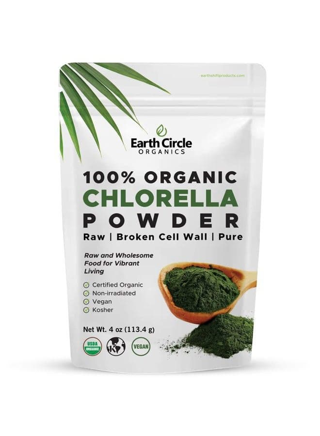 , Organic Chlorella Powder, 4 oz (113.4 g)
