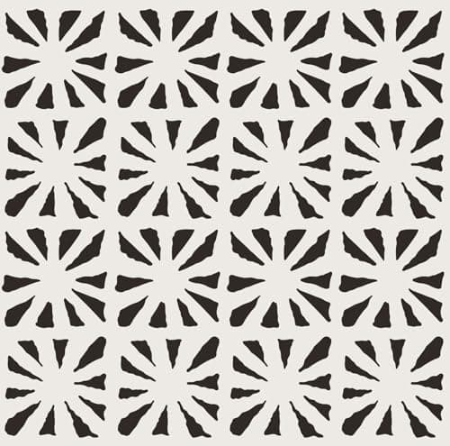 Ismoon Peel and Stick Wallpaper Boho Geometric Wallpaper Black and Beige Contact Paper 17.3'' x 78.7'' Removable Self-Adhesive Wall Paper Vintage for Cabinets Bathroom Bedroom Wall Decor
