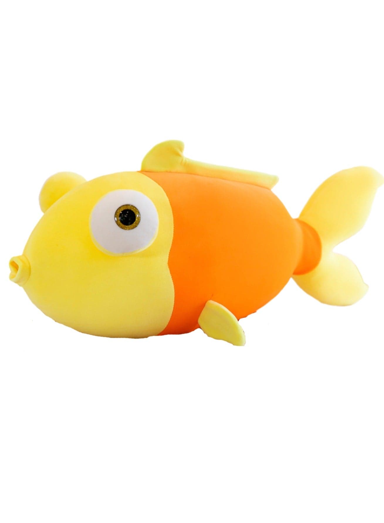 35 CM Cute Gold Fish Plush Toy Soft Stuffed Cartoon Marine Animals Doll For Girls And Boys All Ages Gift(Yellow)