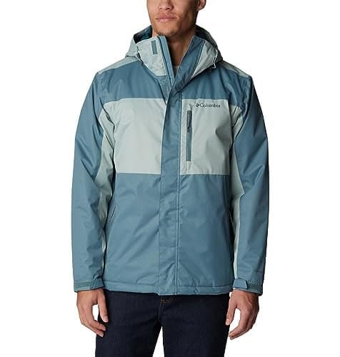 Columbia Men's Tipton Peak II Insulated Jacket, Metal/Niagara, Medium